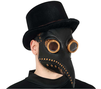 Morová maska z latexu