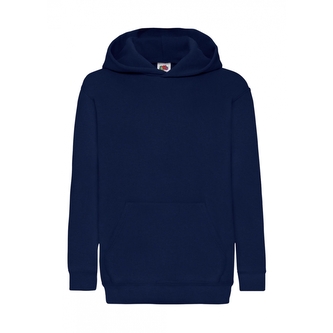 Mikina dětská s kapucí Fruit of the Loom 280 - tmavá navy, 116