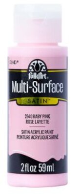 FolkArt Multi-Surface Acrylic Paint - 59 ml různé barvy Multi surface: BABY PINK