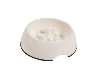 Flamingo Miska proti hltání bílá velikost M 350ml