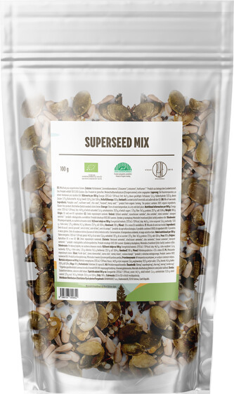 BrainMax Pure Superseed Mix, Směs semínek, BIO, 100 g