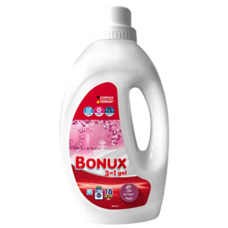 Bonux Washing Gel Radiant Rose 3v1 prací gel, 18 praní 0,9 l