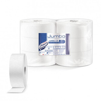 Almusso Toaletní papír JUMBO 240 bílý 170 m celulóza 6 rolí
