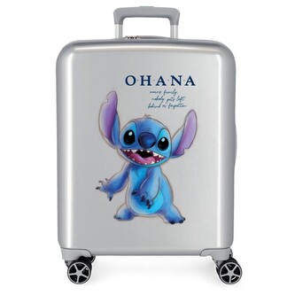 JOUMMABAGS Cestovní kufr ABS Lilo and Stitch Ohana  ABS plast, 55 cm