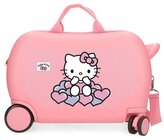 JOUMMABAGS Dětský kufřík na kolečkách Hello Kitty Hea  ABS plast, 45 cm