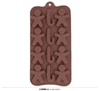 Silikonová vánoční forma na 12 cookies, 10x20 cm