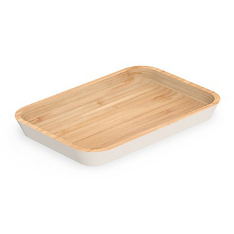 NBA237 Servírovací podnos, bambus,vel. S