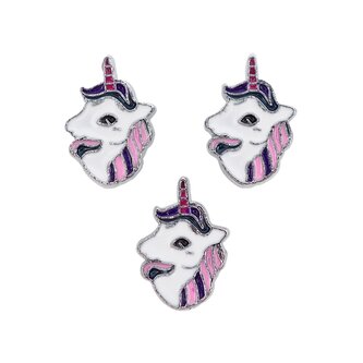 Ružový jednorožec Prívesok na náramok 5 ks