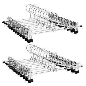 Sada ramínek na oblečení 20 ks POLYA stříbrná