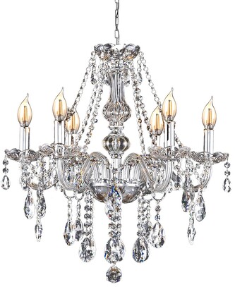 Křišťálové stropní svítidlo 392183 stříbrné