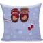 Povlak na polštář DecoKing Winter Owl 80x80 modrý, velikost 80x80