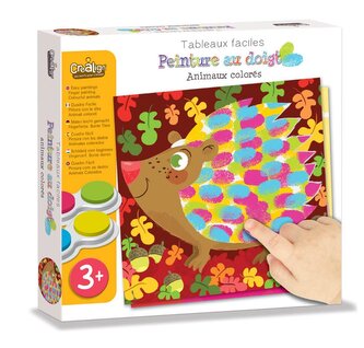 Maľovanie prstovými farbami Zvieratká 3+