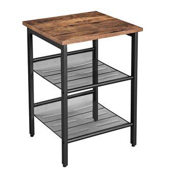 Odkládací stolek Vasagle Bled vintage hnědý/černý