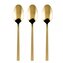 DuraHome Lžička čajová PIANO, 3ks, lesklá, zlatá