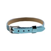 Modrý náramok na prívesky METALIC