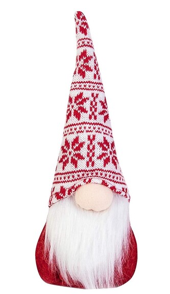 Vánoční skřítek ELF 062 - 29 cm červený
