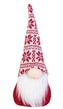 Vánoční skřítek ELF 062 - 29 cm červený