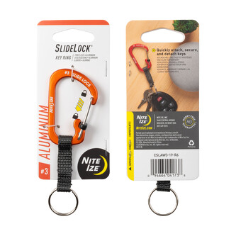 Klíčenka Nite Ize SlideLock Key Ring Aluminum Oranžová