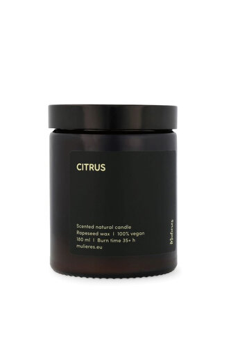 Mulieres Vonná svíčka ve skle - citrus (180 ml) - až 35 hodin hoření Mulieres Vonná svíčka ve skle - citrus (180 ml) - až 35 hodin hoření