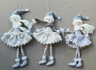 Set sněhuláků na pověšení