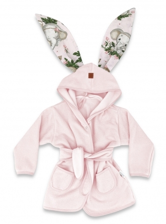 Dětský termožupan s oušky Skippy, růžový; 80-98 (9-36m)