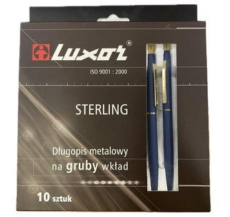 Długopis metalowy Sterling nieb. pozłacany 1szt