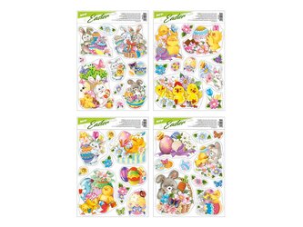 okenní fólie velikonoční VE011 30x42cm s glitrem 2221781