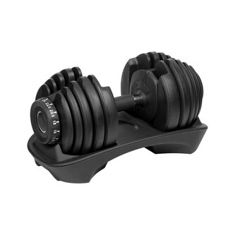 Automatická nastavitelná litinová činka 24 kg REBEL ACTIVE RBA-2303