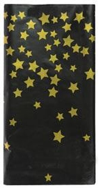 Obrus złote gwiazdki czarny Obrus złote gwiazdki czarny