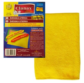 Švédská utěrka UNIVERSAL 40x40cm 250g žlutá