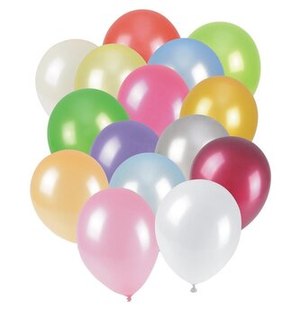 Balony metalizowane 25cm 12szt