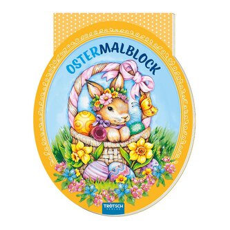 Trötsch Ostermalblock mit Glitzerstein