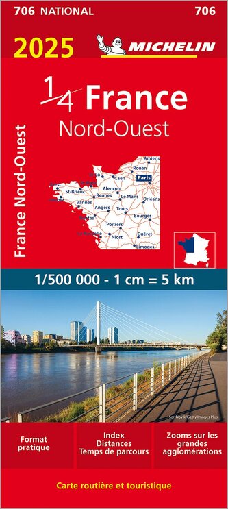 Michelin Nordwestfrankreich 1 : 500 000