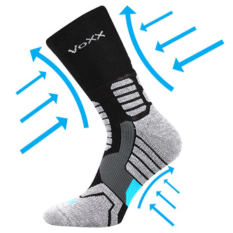 VoXX® ponožky Ronin černá 43-46 (29-31) 1 pár