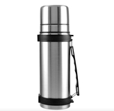 Termoska nerez 1,1L s popruhem turistická + 2 hrnky  PERFECT