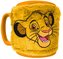 Keramický hrnek s chlupatým odnímatelným obalem Disney|The Lion King|Lví král: Simba (objem 440 ml)