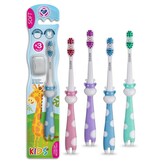 Spazzolino dětský kartáček Žirafa s krytkou JEMNÝ