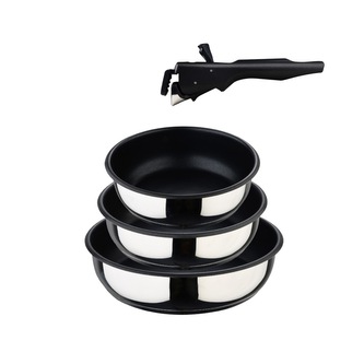 Bergner Sada pánví nerez s nepřilnavým povrchem  Click&Cook 3 ks 18, 20, 24 cm BG-32292-MM