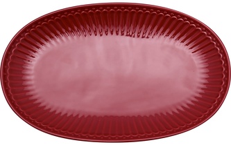 Porcelánový servírovací talíř Alice Claret Red