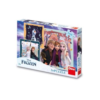 Puzzle 3x55 Frozen Radostný podzim Puzzle 3x55 Frozen Radostný podzim