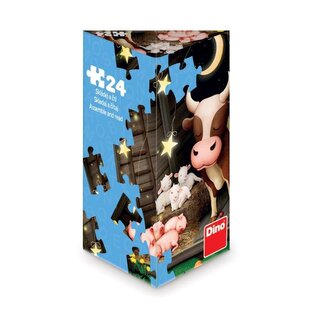Puzzle triangl Zvířátka na farmě 24 dílků
