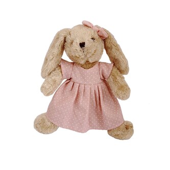 Królik Rosalie w sukience różowej 30cm