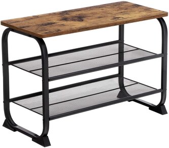 Botník VASAGLE Ben hnědo-černý