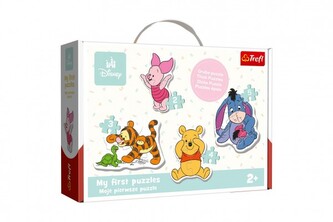 Baby puzzle Medvídek Pú a přátelé 14 dílků v krabici 27x19cm 24m+