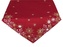 Ubrus Vánoční, Vločky a Vánoce, červený 40 x 90 cm