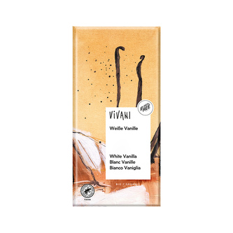 Čokoláda bílá s vanilkou iChoc vegan 80 g BIO   VIVANI