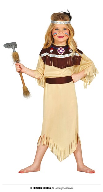 Cherokee indiánka dětský kostým 3-4 roky