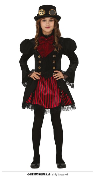 Steampunk kostým dívčí 5-6 let