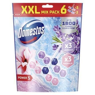 WC blok "Power 5", mango a levandule, 6x 50 g, DOMESTOS 64403033
