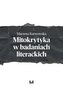 Mitokrytyka w badaniach literackich